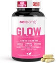 GOBIOTIX Hair Skin ve Nails Vitamin Supplement - 1000006 Biotin Pills With Hyaluronic Acid, Folate, Iron, Magnezyum, ve çinko - Collagen Production, Saç Büyüme - 30 Hizmet