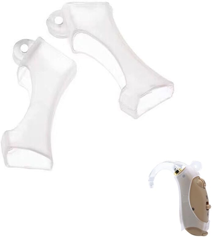 2 Pack İşitme Aids Koruyucuları İşitme Amplifier Aids İşitme A13 Battery A 13 Pil A13 Bataryası tarafından desteklenen Dustop Silikon Koruma Vakasını Ambalajlıyor