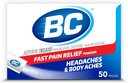 BC Toz | Hızlı Ağrı Yardım | aspirin (NSAID) & Caffeine | 50 Kont (10042037103993)