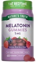 Nature's Truth Melatonin Gummies 5mg | 60 Kont | Karma Berry Flavor | Vegan, Non-GMO & Gluten Free Supplement Supplement Supplement