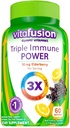 Triple Immune Power Gummy Βιταμίνες συμβατές με Vitafusion, 60ct-L8