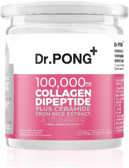 Γενόσημο Dr.Pong 100.000 mg Collagen Dipeptide Plus Ceramide από εκχύλισμα ρυζιού και βιταμίνη C 102g