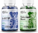 Άγρια & οργανικά 5HTP Gummies & Βαλεριάνα Ρίζα Gummies 60 κόμης