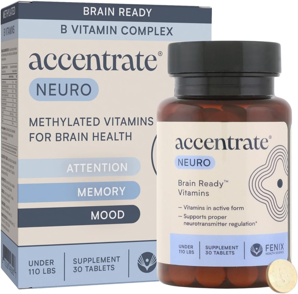 Odak için Beyin Tamamı, Dikkat, Mood | Tamam Vitamin B Kompleks | Beyin Sağlığı | Methylfolate (5-HF), Cophas Me-B12 & P5P | MTHFR Tamam Tamam Tamam Tamam