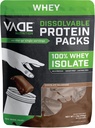 VADE Beslenme Engelli Protein Paketleri -% 100 Whey Isolate Protein Toz Çikolata Sütshake - Low Carb, Low Calorie, Lactose Free, Sugar Free, Fat Free, Gluten Free - 30 Packets to Go