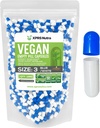 XPRS Nutra μέγεθος 3 άδεια κάψουλες - 1000 κάψουλες Vegan κόμη - χορτοφαγικά χάπια - DIY φυτικά κάψουλες πλήρωσης - Veggie χάπια (μπλε / λευκό)