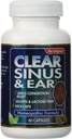 Clear Products Homeopathic Formula, Sinus ve Ear, 60 Count