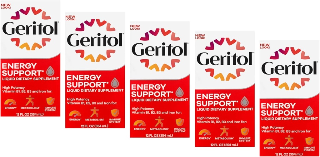 Geritol Liquid Supplement, B-Vitamins & Iron 12 Akış Ounce (5.5)