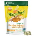 MegaFood Baby & Me Prenatal Sabah Hastalığı Yardımı, Ginger Chews, B6 Vitamini ile, 9 Yiyecek Allergens olmadan Made Without 9 Food Allergens, Honey Lemon Ginger Flavor, 30 Chews