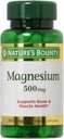 Nature's Bounty Magnezyum 500 mg, 100 Count, 2 Paket