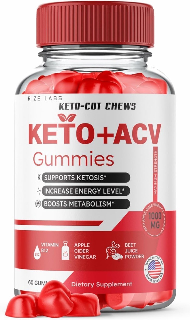 Chews ACV ACV-Cut ACV Gummies - Creto-Cut Chews Premium Keto ACV για Advanced Weight Loss, Keto + ACV Gummy, Keto Cut Chews Maximum Strength Supplement, KetoCut Chews Gummies Reviews (60 Gummies)