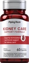 Piping Rock Kidney Support Supplement | 60 Capsules | Care & Restore Formula | Erkekler ve Kadınlar | Non-GMO, Gluten Free