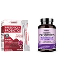 ZEBORA Probiyotiks-for- Women 100-Billion-CFUs with Prebiyotiks, D-Mannose & Cranberry for Digestive, Immune, Feminine UT Health Support, Ultimate Probiyotik Women's Care, Soy & Gluten Free, 45 Packets