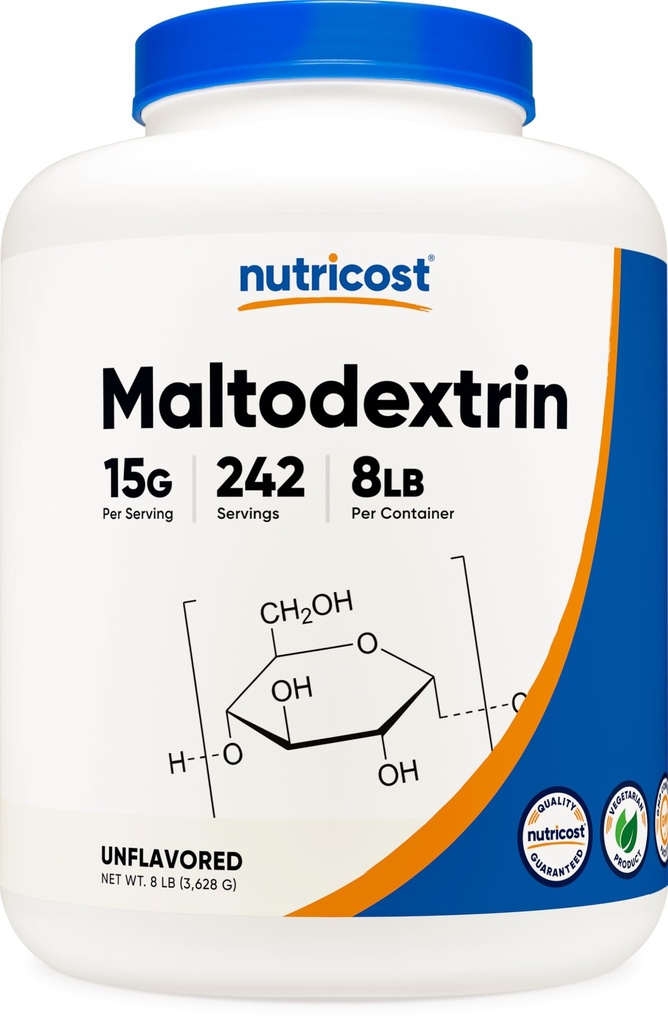 Nutricost Maltodextrin Toz 8LBS - Gluten Free, GMO Free