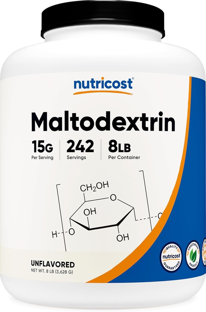 Nutricost Maltodextrin Toz 8LBS - Gluten Free, GMO Free