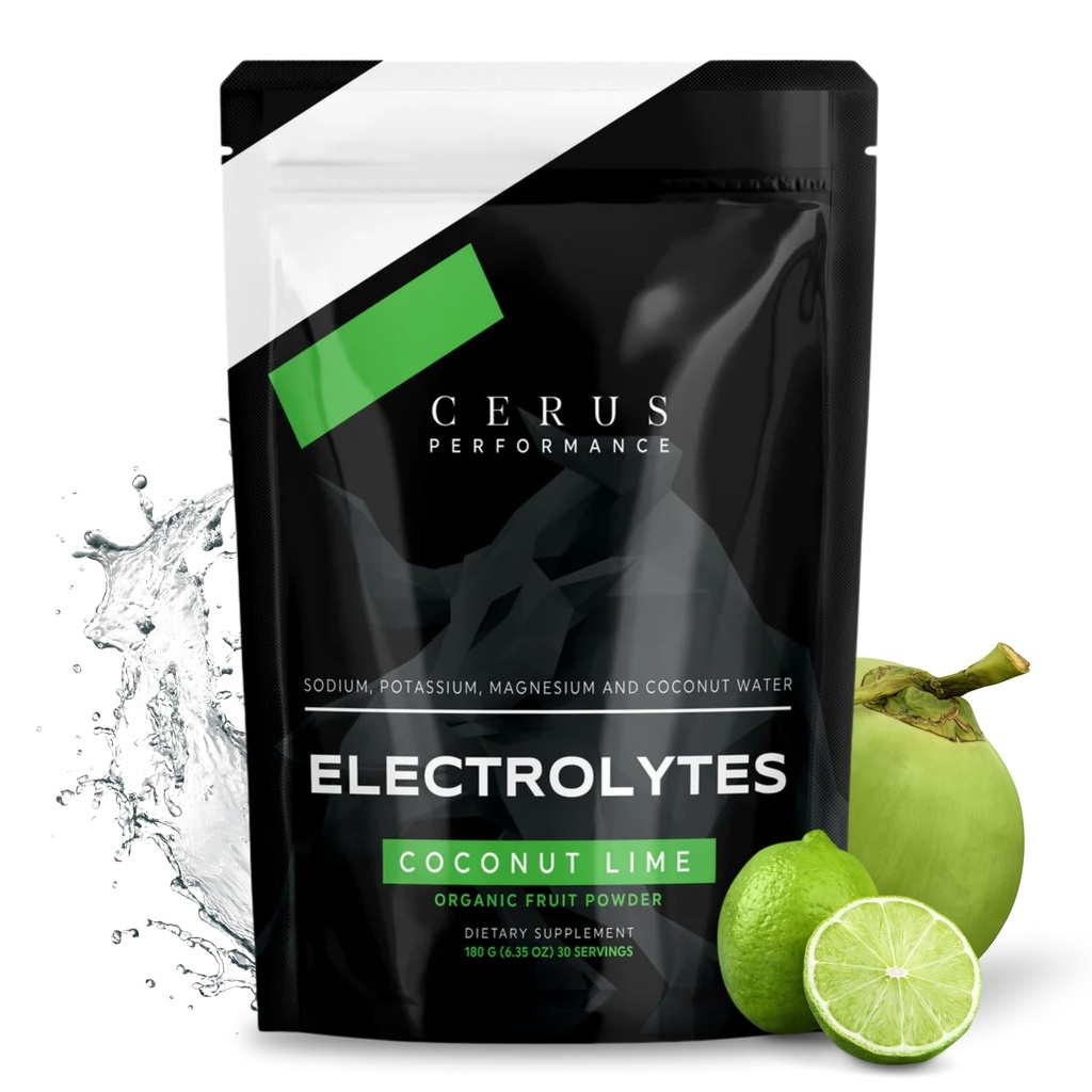Cerus Performance Ηλεκτρολύτης σε σκόνη – Coconut Lime Flavor, 30 εξυπηρετήσεις, Zero Sugar, Coconut Water & Real Fruit for Endurance & Recovery