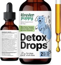 Köpekler için Sonsuz Puppy Detox Drops - Dandelion Root & Dandelion Leaf Tincture for Liver and Kidney Support - Herbal Detox & Antioksi Support Supplement for Dogs of All Breeds & Dimensions - 2 fl ozzz
