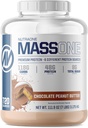 NutraOne Mass Gainer Mass Protein Powder Gain Mass Protein Meal Replacement (Σοκολικό Φυστικοβούτυρο - 7 lbs.)