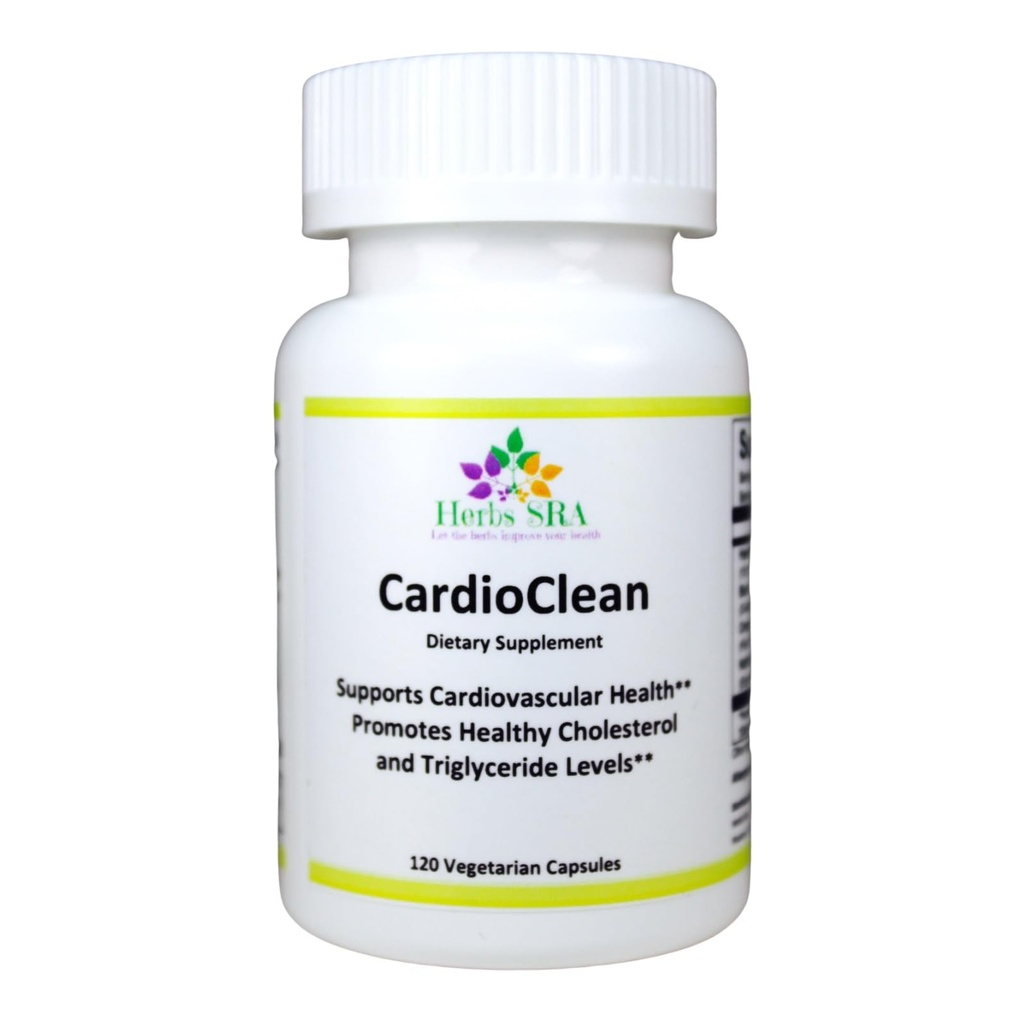 CARDIOCLEAN Advanced Cardiovascular Health Supplement - Supports Heart Function, Sağlıklı Cholesterol & Triglyceride Seviyeleri, Geliştirilmiş Kan Akışı Circulation
