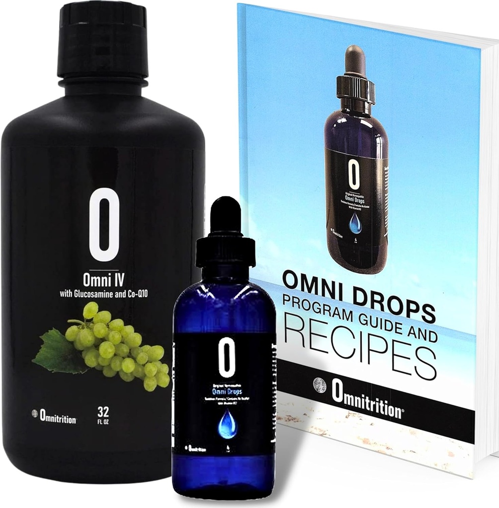 Omnitrition Omni Drop Sche - İki Ürün içerir: Omni Drops Diyet B12-4 Oz ile Program Kılavuzu ve Omni IV (Omni 4) Sıvı Vitaminler ve Mineraller Glucosamine ve Co-Q10 ile
