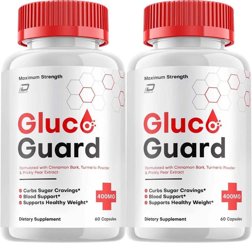 Gluco Guard Capsules, GlucoGuard Advanced Supplement, All Natural Formula to maintain Health Levels, Maximum Strength Daily Formula, GlucoGuard Capsules (2 Pack - 120 Capsules)
