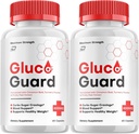 Gluco Guard Capsules, GlucoGuard Advanced Supplement, All Natural Formula to maintain Health Levels, Maximum Strength Daily Formula, GlucoGuard Capsules (2 Pack - 120 Capsules)