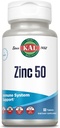 KAL Zinc 50mg Hydroxy Acid Complex, Healthy Μεταβολισμός και ανοσοποιητικό συμπλήρωμα υποστήριξης με Οροτικό ψευδάργυρο, Κιτρικό ψευδάργυρο, Ενισχυμένη Απορρόφηση w/ ActiSorb, Vegan, Χωρίς Γλουτένη, Μη- ΓΤΟ, 60 Serv, 60 δισκία