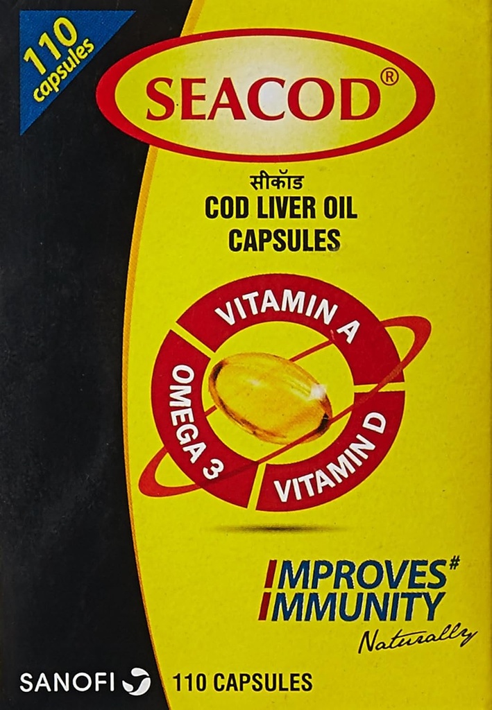 Merck SevenSeas Original Cod Liver Oil Capsules- 500 Adet - Free EXPEDITE Shipping (2)