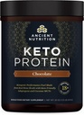 Antik Beslenme Keto protein Tozu, Swi Broth ve MCT Oil, Chocolate, 18g Protein 10g Fatı, Gluten Free, Low Carb, Paleo Friendly, 17 Hizmetler