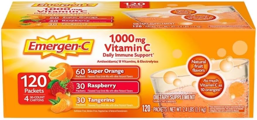 Emergen-C 1000 mg C Diyeter Supplement 120 Paketler (1)