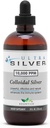 Ultra Silver® Colloidal Silver | 10.000 PPM, 8 Oz (236mL) | Gemiler (2) 4 Ounce Glass Şişeler | Mineral Tamam | True Colloidal Silver - Dropper