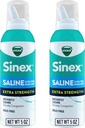 VICKS Sinex ορός επιπλέον Nasal Spray δύναμης, 3X συμπυκνωμένο * Χωρίς φάρμακα Ultra Fine Mist, άμεσα καθαρίζει Mucus, Ultra συμπυκνωμένο για να καθαρίσει τη συμφόρηση γρήγορα, ασφαλές για καθημερινή χρήση, 5 OZ x 2