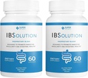 IBSolution - Digestive Health Supplement, Gas, Bloating, Diarrhea, Relief δυσκοιλιότητας, Κοιλιακός πόνος, με Psyllium, Προώθηση της κανονικότητας, υποστηρίζει την υγεία των ούρων, Κατασκευάζεται στις ΗΠΑ - 60 κάψουλες Vegan, 2-πακέτο