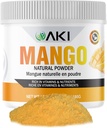 AKI Mango Extract Powder (6.34oz/180g) - Βιταμίνη C και άλλα θρεπτικά συστατικά - Αποξηραμένο μάνγκο, Ιδανικό ως συμπλήρωμα Booster για Smoothies πρωτεΐνης, Sorbet καρύκευμα, χυμό, γρανίτα & παγωτό