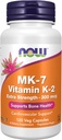 Şimdi Gıdalar Tamamlıyor, MK-7 Vitamin K-2 300 mcg, Cardiovascular Destek*, Bone Health*, 120 Veg Capsules