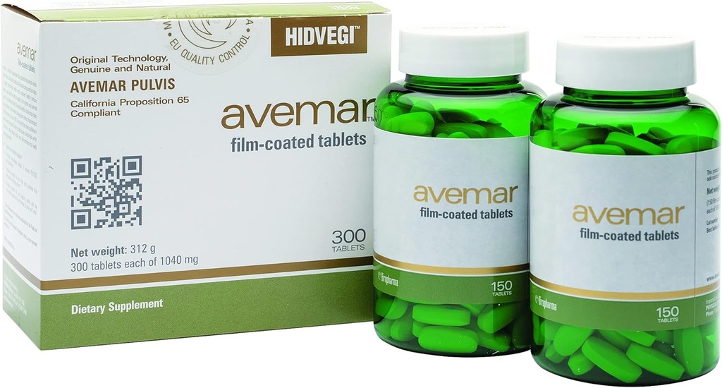 Authentic Avemar™ film-coated tablet - Fermented Wheat Germ Extract, Daily Immune and Cell Support, Natural, 300 Tablets