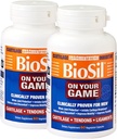 Biosil On Your Game - 60 κάψουλες Veggie, Συσκευασία των 2 - με πατέντα ch-OSA Complex - Αυξήστε την παραγωγή κολλαγόνου για κοινή ανακούφιση του πόνου, ευελιξία και εύρος κίνησης - GMO Δωρεάν - 60 ημερών προσφοράς