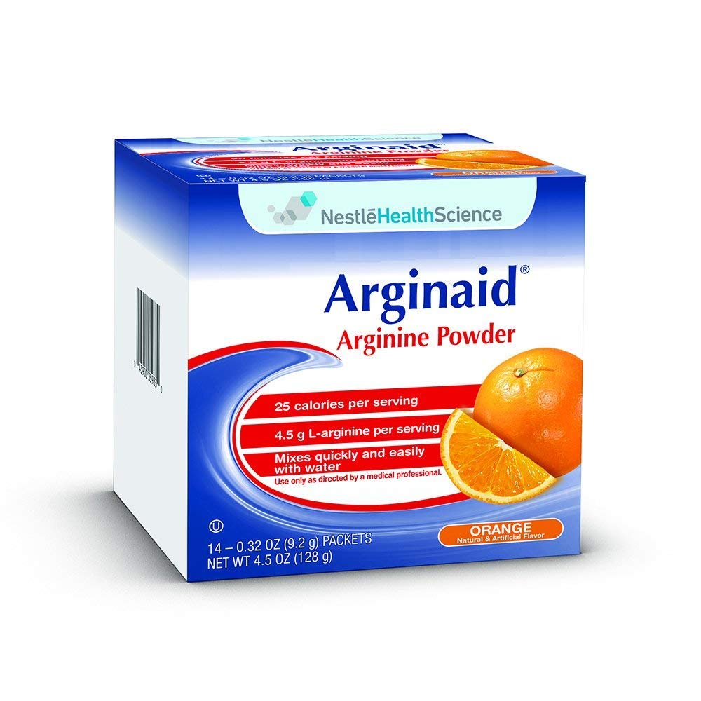 Nestle Arginaid Arginine Toz, Orange, 0.32 OZ Packets, 14 CT (Görünen 5)