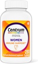 Centrum Minis Γυναικεία καθημερινή πολυβιταμίνη για ανοσοποιητική υποστήριξη με ψευδάργυρο και βιταμίνη C, 280 Mini Tablets, 140 Day Supply