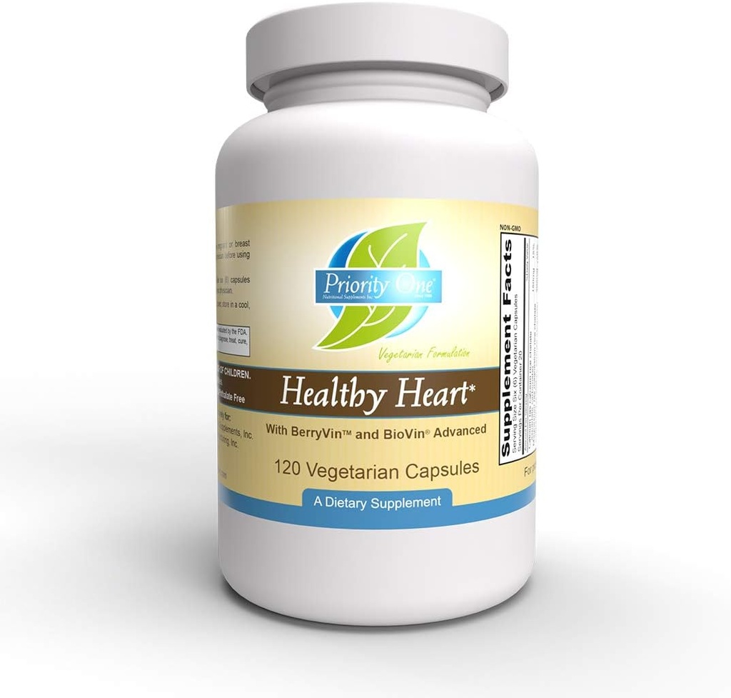 Öncelik Bir Vitamin Sağlıklı Kalp 120 Vejetaryen Capsules - Sağlıklı Bir Kartiovasküler Sistemi Destekleyin.*