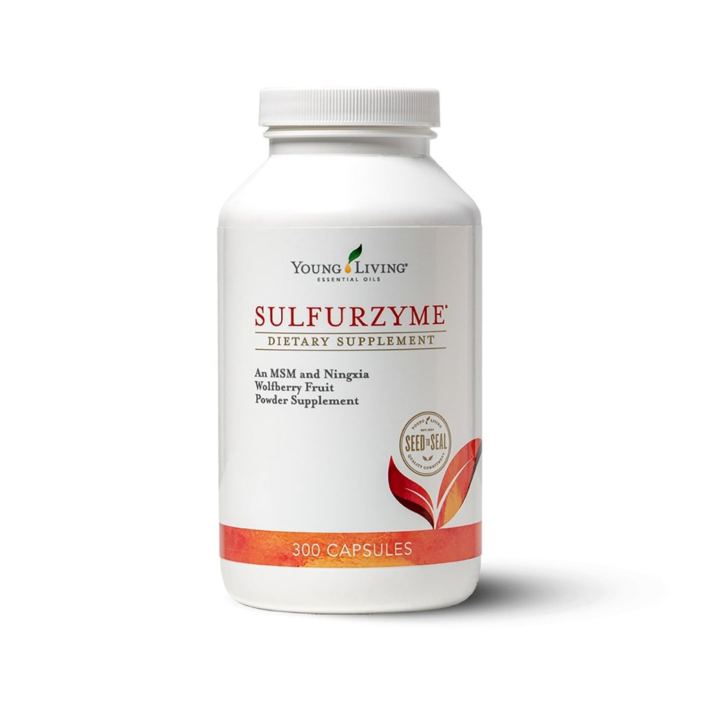 Genç Living Sulfurzyme, 300 Capsules, Ortak Sağlık Destekleri, Genel Olarak Sağlıklı Cilt ve Saçları Teşvik Ediyor, MSM ve Cover Toz Mix