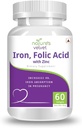Generic Pub Iron & Folic Acid with çinko, for Supplementation in Gebelik, 60 yumuşakgels - 1 Paket