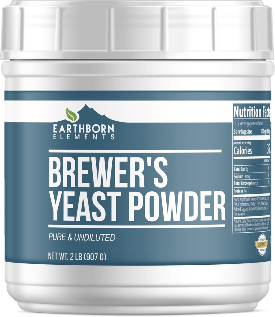 Earthborn Elements Brewer's Yeast, Pure & Undiled, Inactive Yeast (2 Pound)