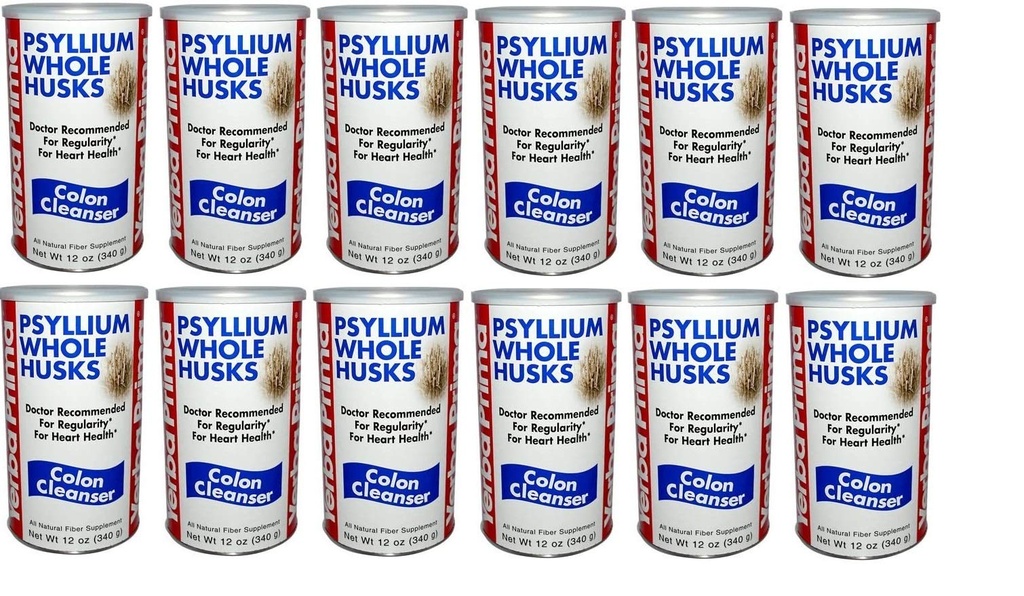 Yerba Prima Psyllium Whole Husks (1x12 OZ) (Multi-Pack)