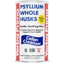 Yerba Prima Psyllium Husk, 12 Ounce - Whole Husk Fiber Supplement, Vegan, Şeker veya Yapay Tatlıcılar, GMO, Gluten Free