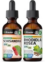 BIO KRAUTER Schisandra Tincture 2 Fl. Oz. & Rhodiola Rosea Tincture 2 Fl. Oz.