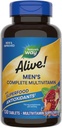 Doğanın Yolu Alive! Men's Complete Daily Multivitamin, Supports Energy Metabolism & Muscle Function*, B-Vitamins, Gluten Free, 130 Tablet (Pazar Mayıs Vary)
