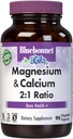 Bluebonnet Beslenme Magnezyum & Kalsiyum 2:1 Oran, Bone Health*, Non-GMO, Vegan, Kosher sertifikalı, Gluten-Free, Soy-Free, Dairy-Free, 90 Sebze Kapsülleri, 30 Hizmet