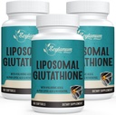 2400 MG Liposomal Glutathion Softgels, Max Απορρόφηση, Active Form L-Glutathione Μειωμένη (GSH), με Υαλουρονικό οξύ, ρεσβερατρόλη, Master Αντιοξειδωτικά για Detox, Εγκέφαλο, ανοσοποιητικό σύστημα, 180 Softgels