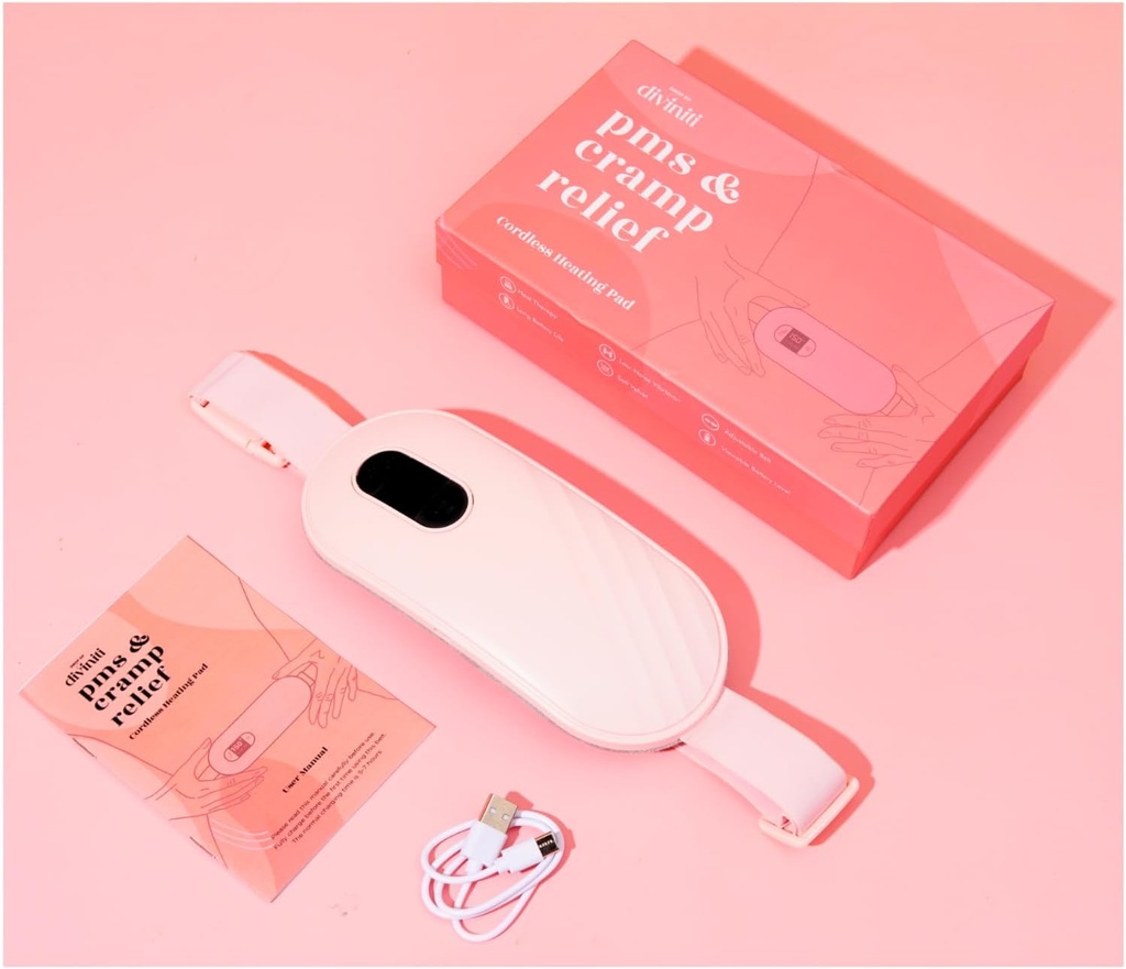 Dönem Cramps için portatif Isıtma Pad - Dönem Cramps Relief Menstrual Isıtma Pad Titreşim Isıtmalı Ağrı, Isıtmalı Battery, Cordless - Kablosuz Isıtmalı Masaj Kızkardeşleri Hediyeleri ile